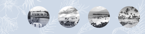 A collage of photos featuring the Hale Kamaole.