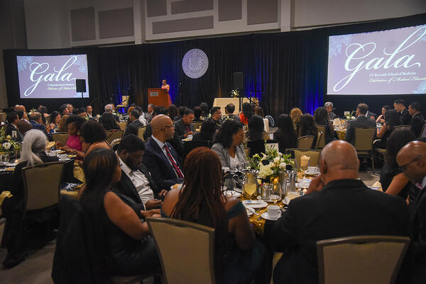 Dean Deas on the stage at the 2025 Gala