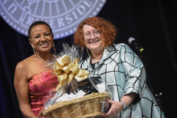 Dean Deborah Deas and our raffle winner